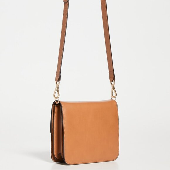 Frame Leather Crossbody Bag Le Signature Mini Camel Brown NWT - Picture 13 of 15